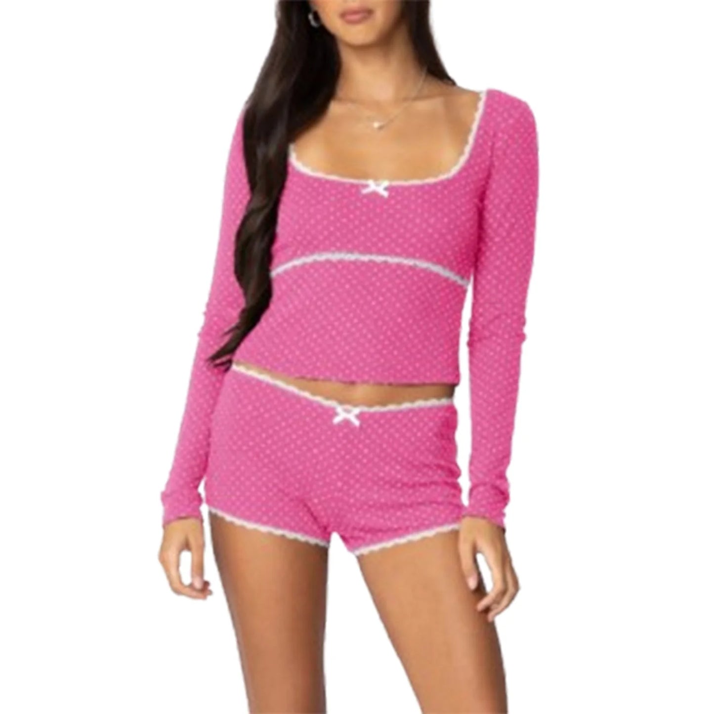 Women s 2PCS Lounge Set Short Sleeve V-Neck Floral Print Blouse and Pants Pajama Set Casual Sleepwear Outfit