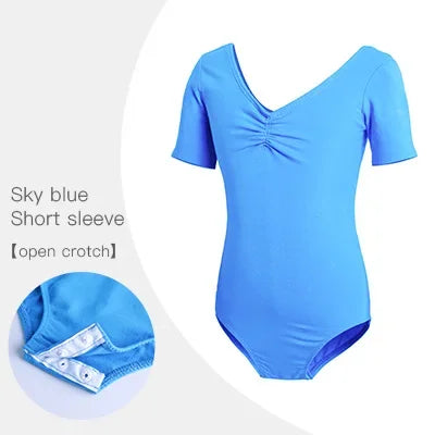Girls Ballet Leotards Professional Gymnastics Leotard Dance Bodysuits Cotton Dance Leotards Long Sleeve Bodysuit for Dancing
