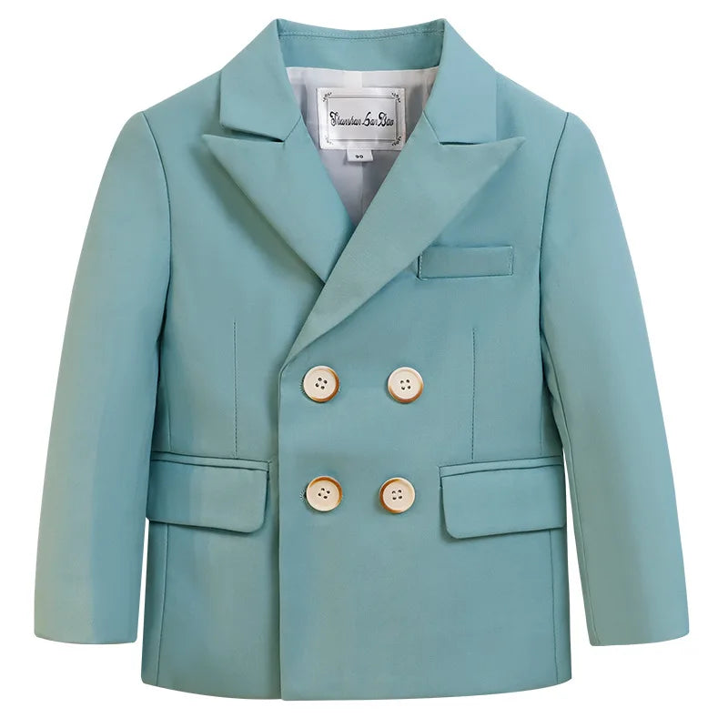 Children New Year Photography Jakcet Boys Formal Ceremony Costume Coat Kids Girls Piano Wedding Performance Birthday Party Dress