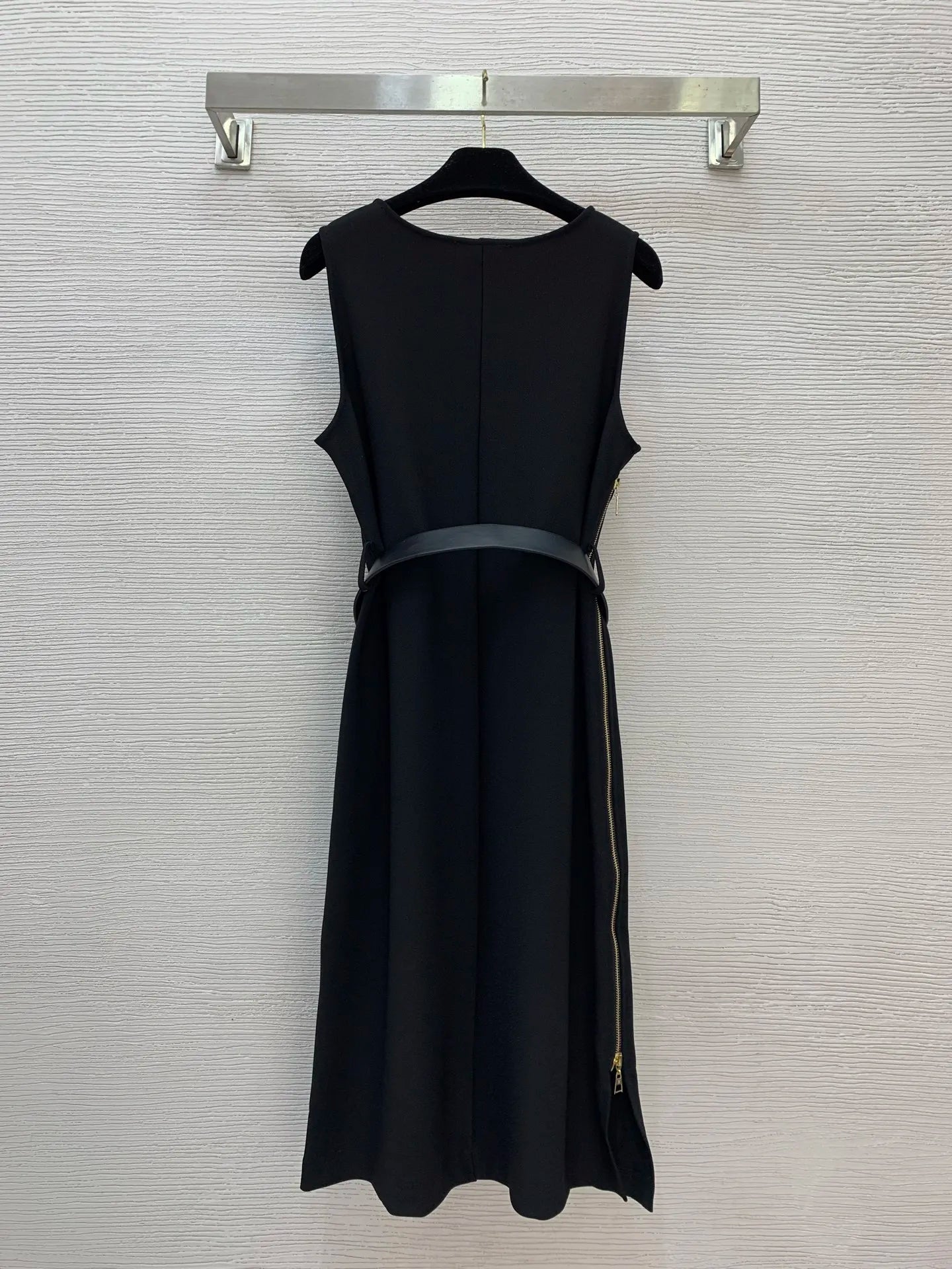 High quality early autumn women's waist cinching slimming sleeveless vest dress SU09