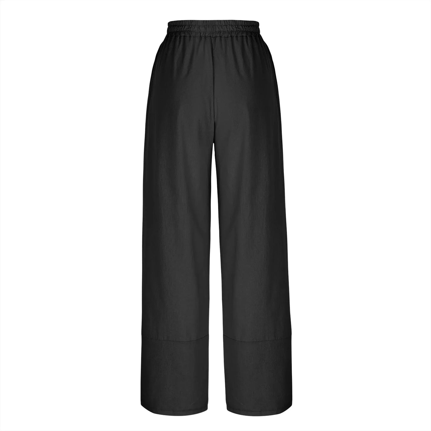 Women'S Fashion Loose Solid Color High Waist With Pockets Athletic Casual Pants Cargo Pants Women Pantalones De Mujer Hot