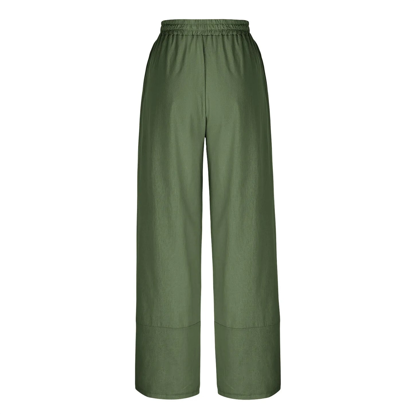 Women'S Fashion Loose Solid Color High Waist With Pockets Athletic Casual Pants Cargo Pants Women Pantalones De Mujer Hot