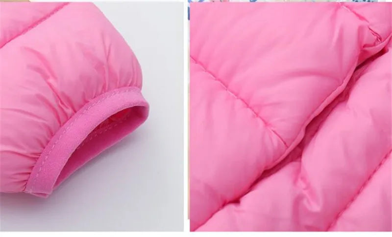 4-16 Years Girls Boys Down Jacket Autumn Coats Children Clothing  Kids Hooded Down Cotton Outerwear Boys Warm Snowsuit Jackets