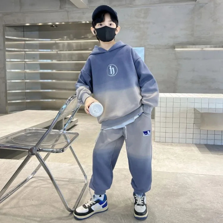 Sportswear Print Hoodies Set Children's Clothing 7 to 12 Years Kids Sweatshirt 3 Year Old Boy Clothes Elementary Student Men's 4