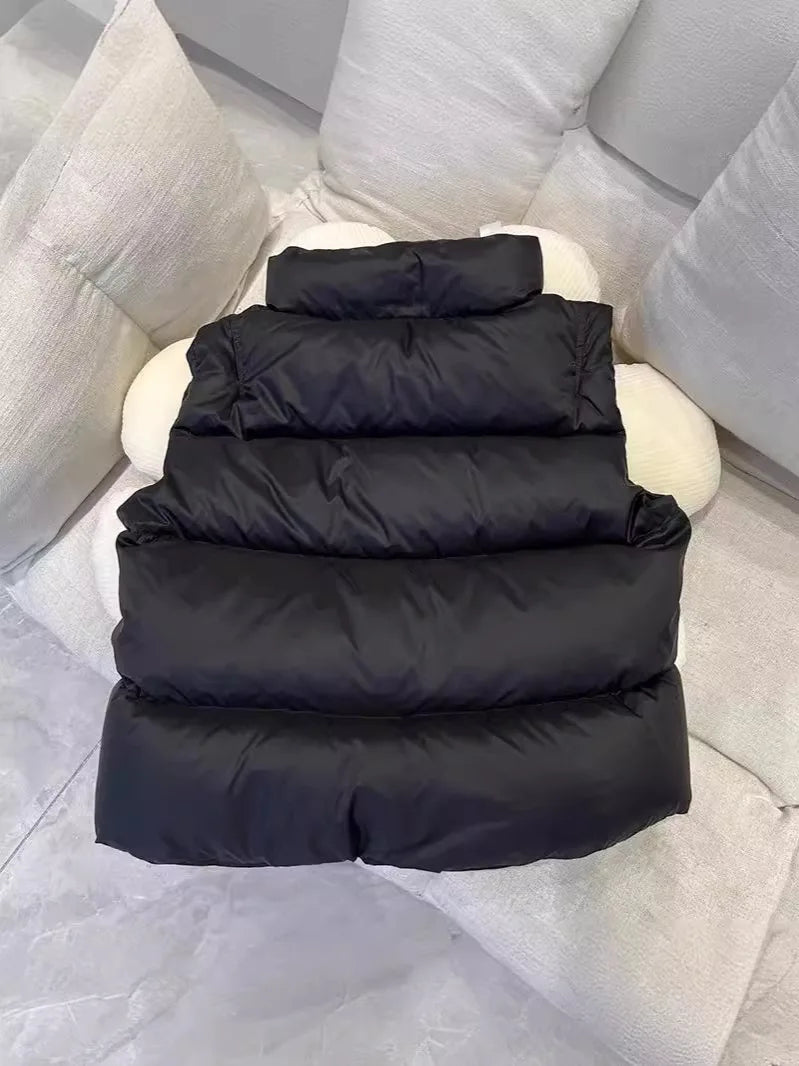 Girl's vest for spring and autumn wearing, boy's vest for baby's shoulder, medium and large children's down cotton vest, childre