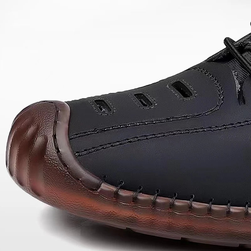 Summer Men's Casual Sandals Fashion Hollow Out Breathable Shoes Flat Business Soft Bottom  Sandalias Outdoor Beach Shoes