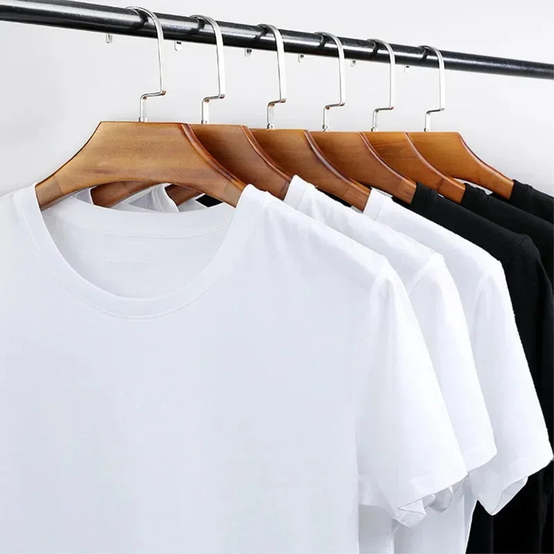 Men's 100 Cotton T-shirt Set Casual Oversized Set Paris Letter Printed Loose Round Neck Short Sleeved T-shirt+shorts Two-piece