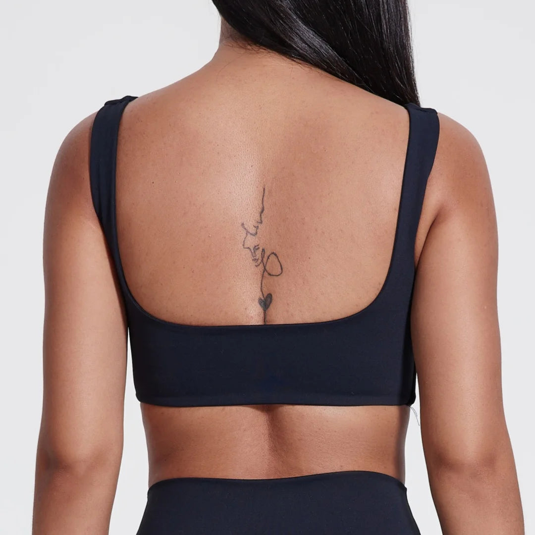 Solid Color Hollow back shoulder straps Square collar Gym Yoga Underwear Women  Fitness sport Bra Top Comprehensive Training pad