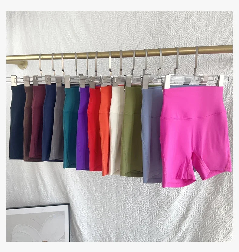 Women Yoga Shorts High Waist Workout Shorts Fitness Yoga Lift Butt Fitness Ladies Yoga Gym Running Short Pants Sportswear