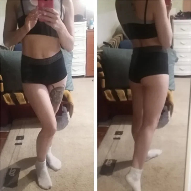 High Waist Sexy Women's Sports Shorts Athletic Gym Workout Fitness Yoga Leggings Briefs Solid Breathable Short Pants Female