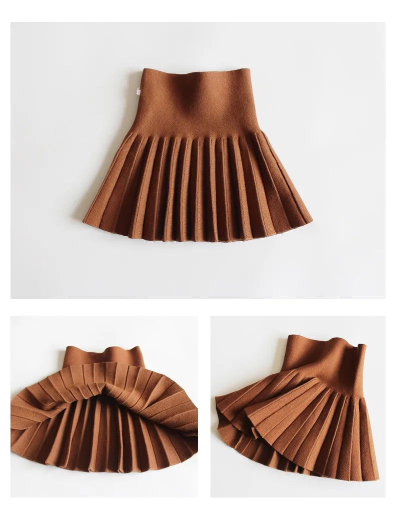 1pcs Kids Cute Slim Fit Tutu Short Skirt Girls Pleated Skirt Childrens Baby Solid Sweet Pink Beach Mini Princess Skirt 110-170cm