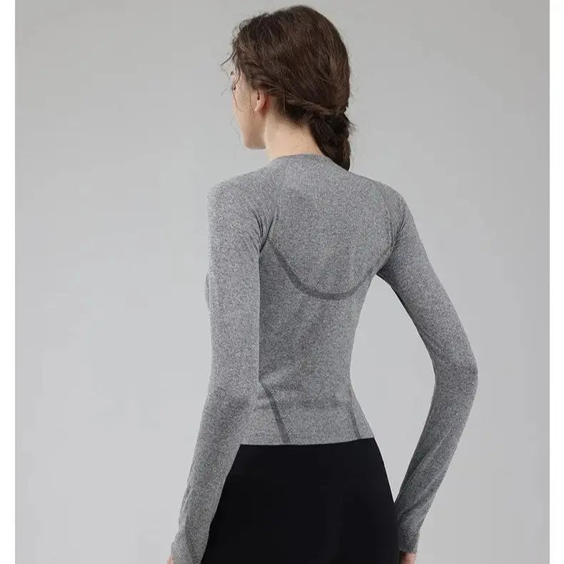 Women's Long Sleeve Yoga Shirts Sport Top Fitness Gym T-shirt Running Jersey Fitness Blouse Sports Clothing