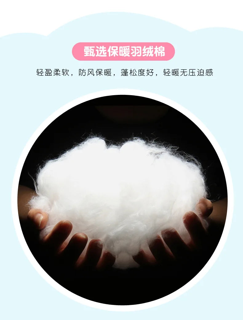 2023 New Children's Winter Set Boys and Girls' Down Coat Cartoon Bear Hooded Coat+Pants Baby Snow Thickened Warm Set 0-5Y