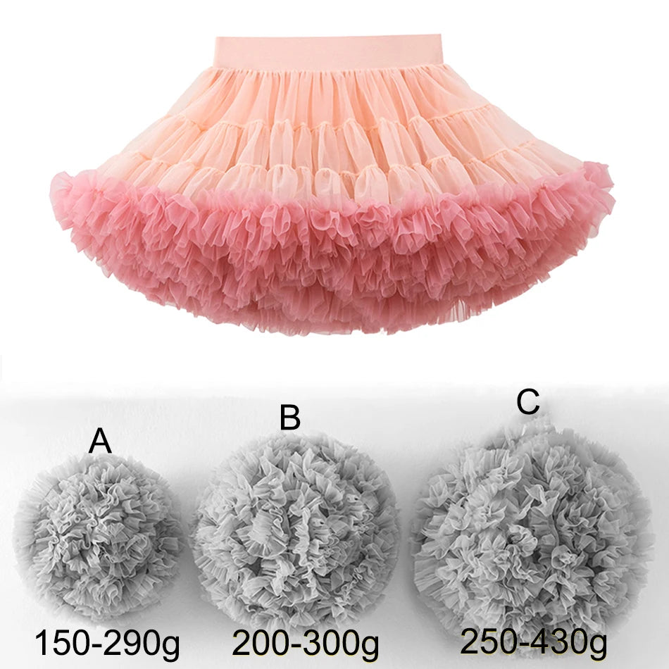 Summer Girls Tutu Luxury Fluffy Princess Skirt Little Girl Birthday Party Clothes Stage Performance Outfits Fashion Streetwear