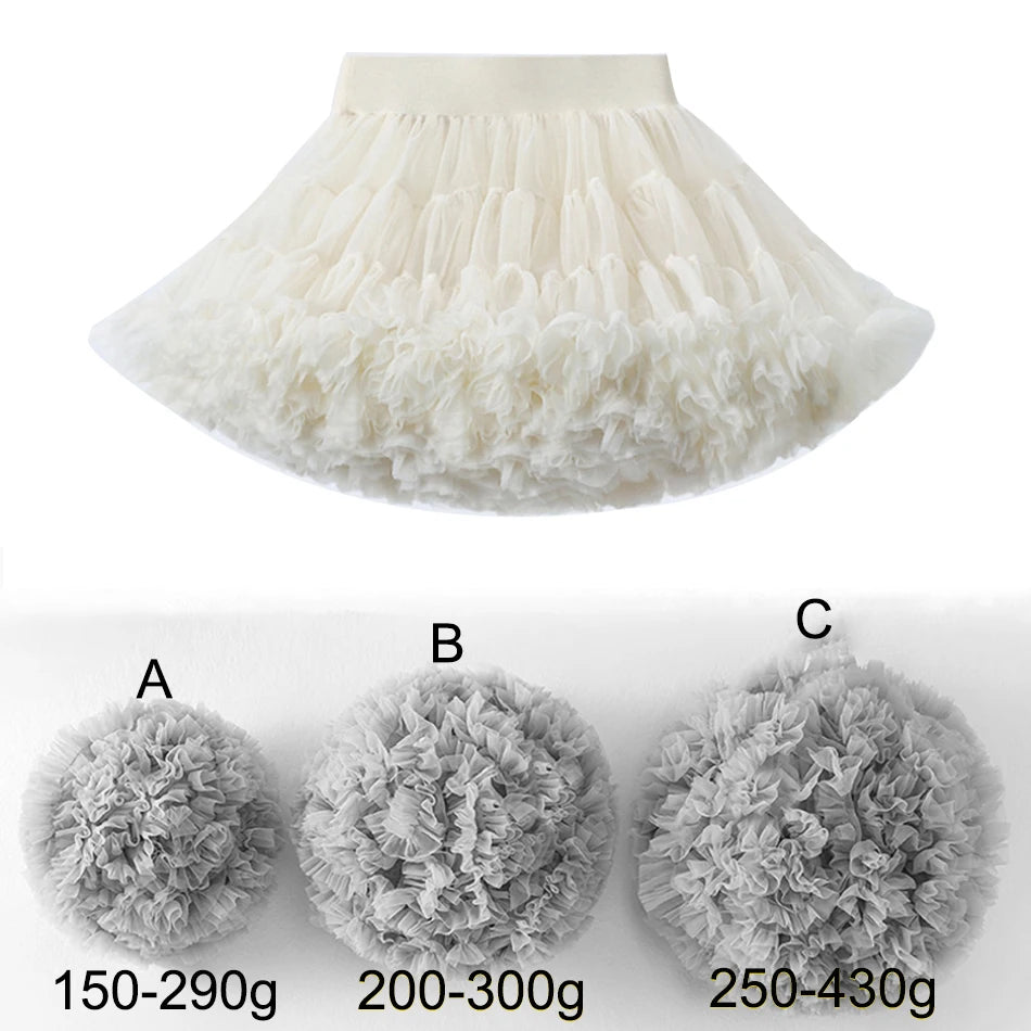 Summer Girls Tutu Luxury Fluffy Princess Skirt Little Girl Birthday Party Clothes Stage Performance Outfits Fashion Streetwear