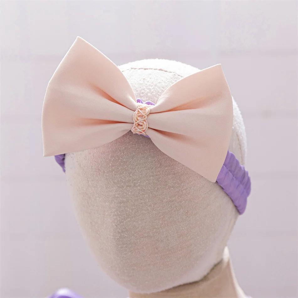 Snow White Rapunzel Sofia Purple Princess Dress Toddler Cosplay Halloween Carnival Party Mesh Gown Girls Birthday Bow Vestidos