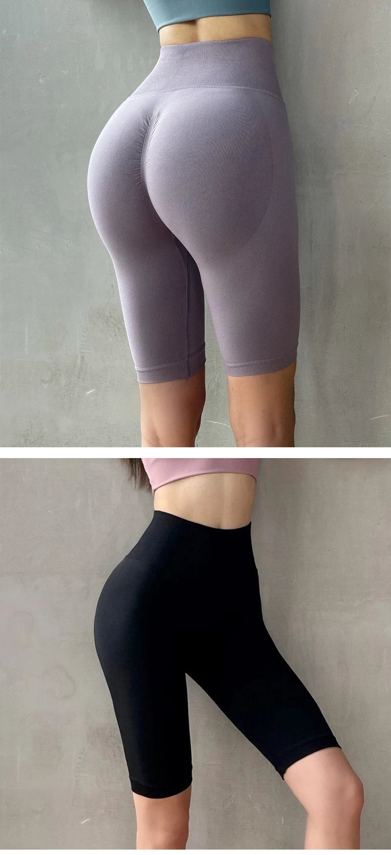 Summer Women's Yoga Shorts High Waist Fitness Workout Shorts  Sexy Booty Sport Shorts Soft Gym Shorts Running Cycling Shorts