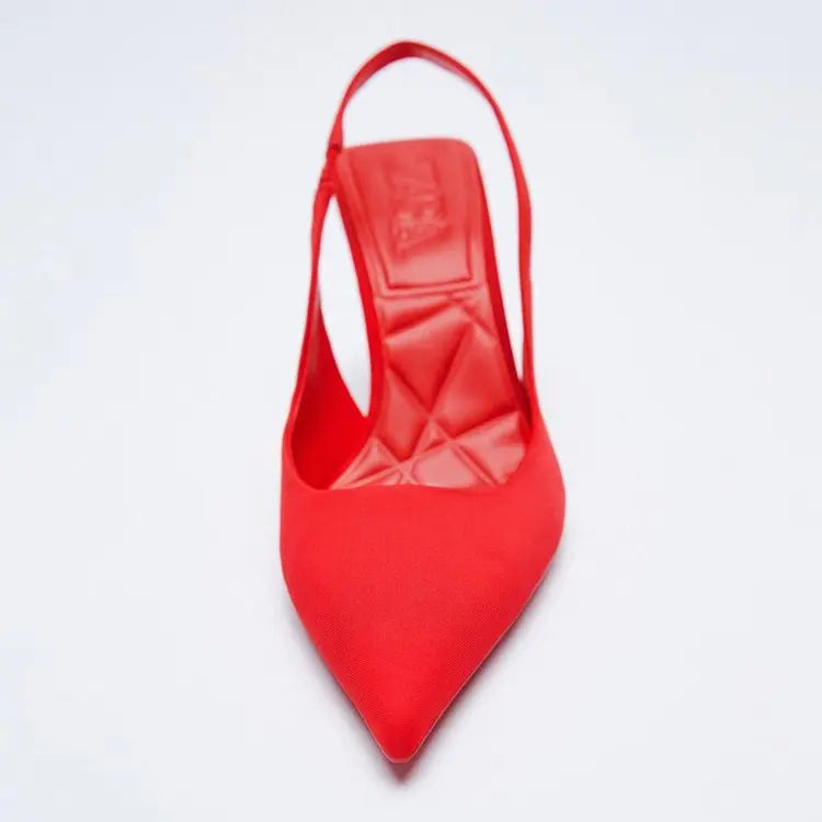 Oulylan High heeled Sandals  Women's Shoes Fashion Pumps Pointed Toe High Heels Shallow Women's Sandals Shoes for Women