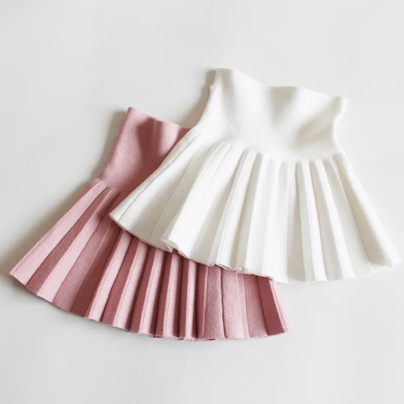 1pcs Kids Cute Slim Fit Tutu Short Skirt Girls Pleated Skirt Childrens Baby Solid Sweet Pink Beach Mini Princess Skirt 110-170cm