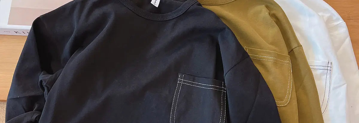 Autumn Boys Long-sleeved T-shirt Spring and Autumn 2023 New Children's Solid Color Irregular Bottoming Shirt Baby Inner Tops