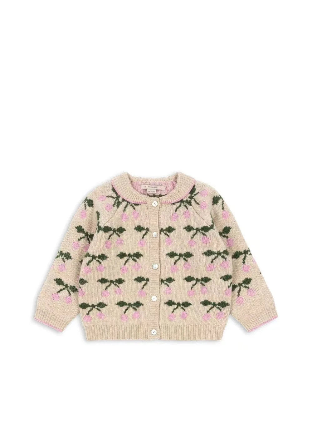 Konges Slojd Winter Baby Girls Cherry Knitted Dress Cardigan Sweaters Kids Clothes Girls Knitwear Denim Dress Coats Jeans Suits