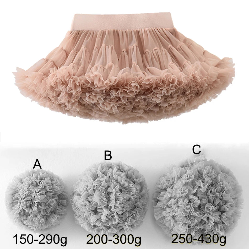 Summer Girls Tutu Luxury Fluffy Princess Skirt Little Girl Birthday Party Clothes Stage Performance Outfits Fashion Streetwear