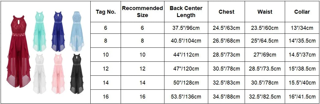 Children's Girls Maxi Romper Dress Sleeveless Floral Lace Rhinestone vestidos Kids Performance Dance Dress Girls Summer Dress