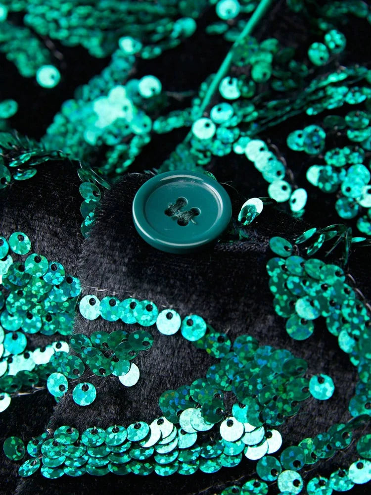 Men's single-breasted velvet tuxedo jacket, patterned suit jacket, single-button shawl lapel evening dress, ball gown, party dre