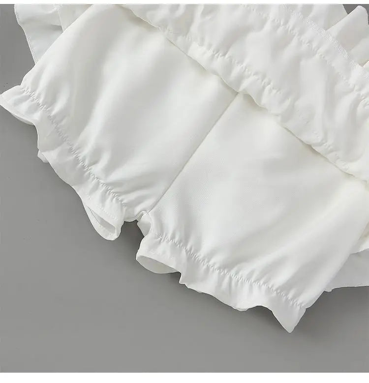 Summer Baby Girls Cake Skirts Solid Elastic Waist Children Girl Pleated Skirts High Quality Preppy Style Junior Girl Dance Skirt