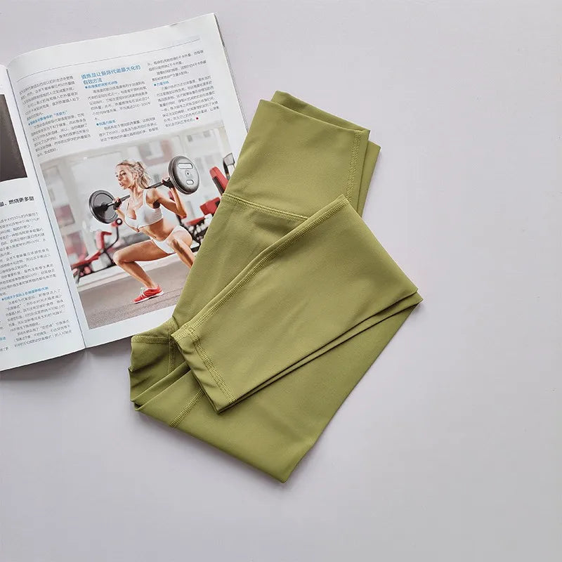 High Waist Sport Leggings for Women, Yoga Leggings, Soft Breathable Sports Tights, Fitness Gym Elastic Pants, High Quality