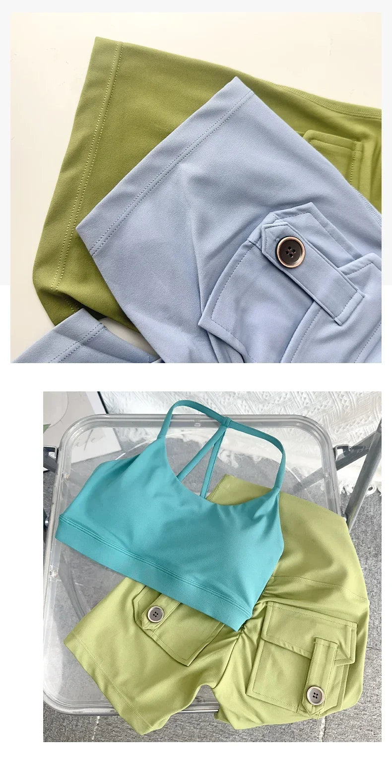 Women Yoga Shorts High Waist Workout Shorts Fitness Yoga Lift Butt Fitness Ladies Yoga Gym Running Short Pants Sportswear