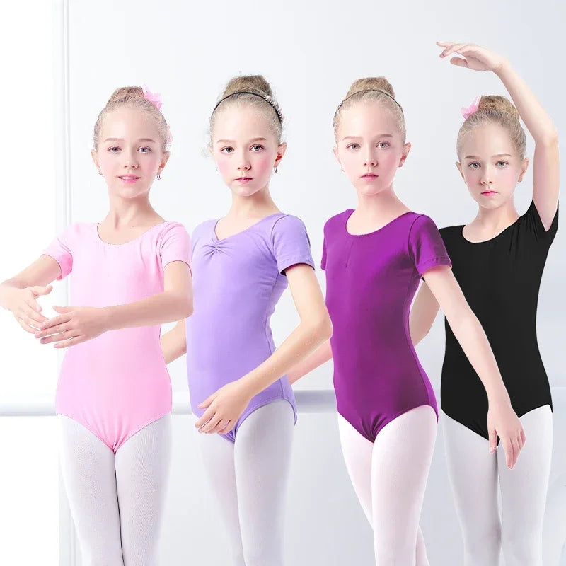 Girls Ballet Leotards Professional Gymnastics Leotard Dance Bodysuits Cotton Dance Leotards Long Sleeve Bodysuit for Dancing