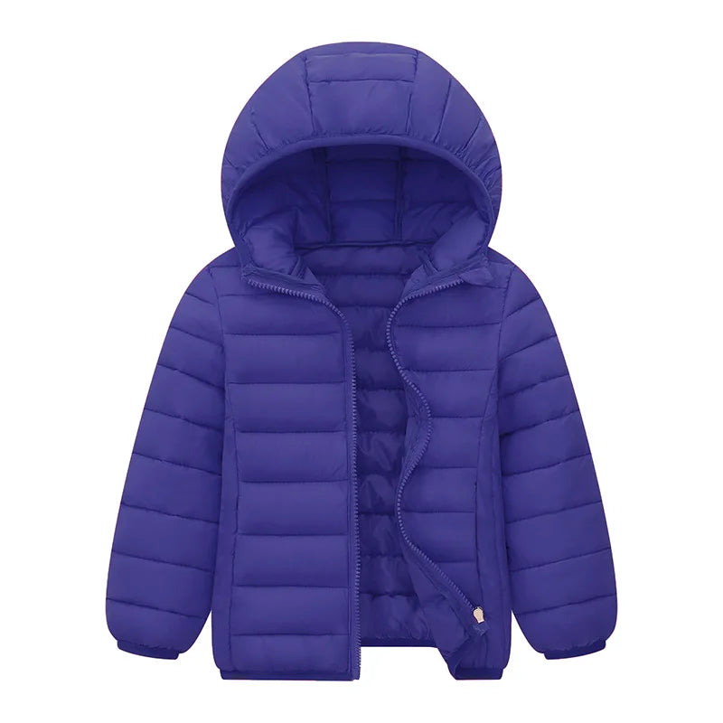 4-16 Years Girls Boys Down Jacket Autumn Coats Children Clothing  Kids Hooded Down Cotton Outerwear Boys Warm Snowsuit Jackets