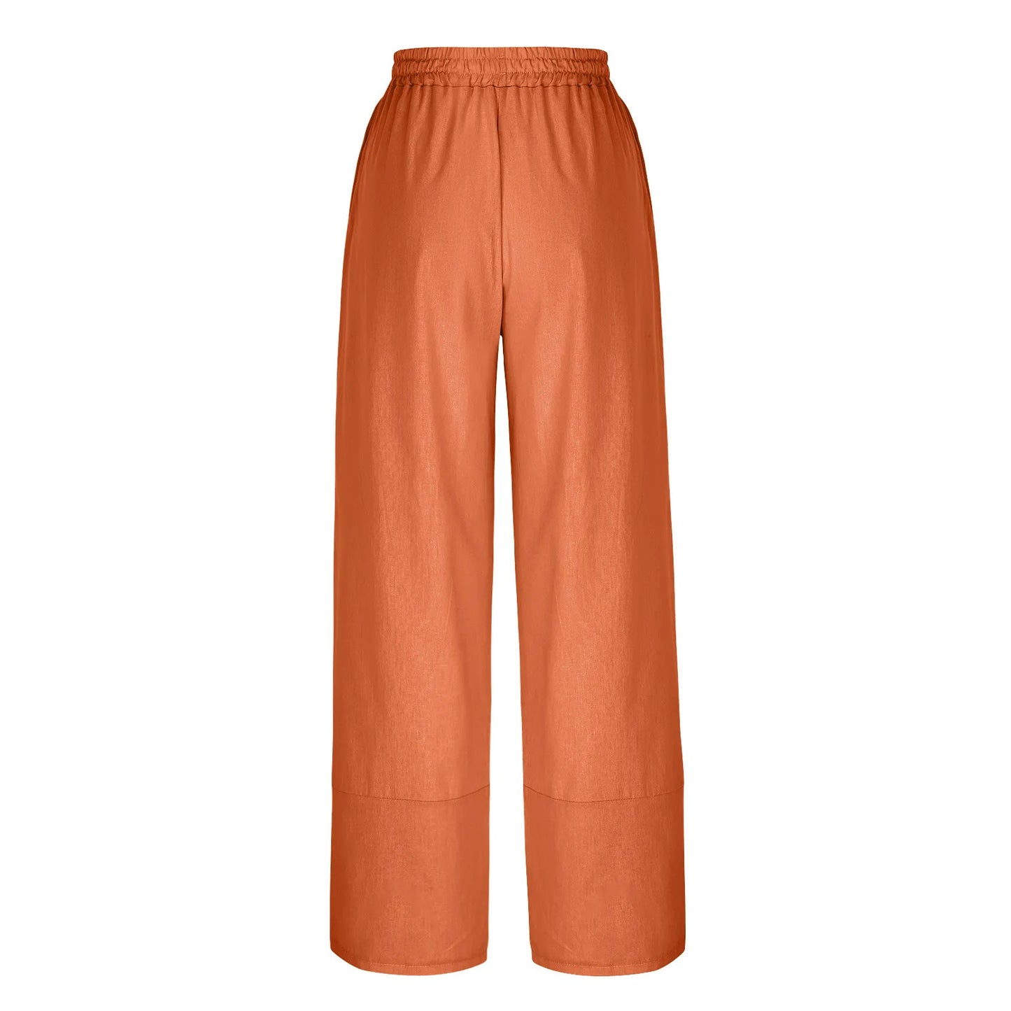 Women'S Fashion Loose Solid Color High Waist With Pockets Athletic Casual Pants Cargo Pants Women Pantalones De Mujer Hot