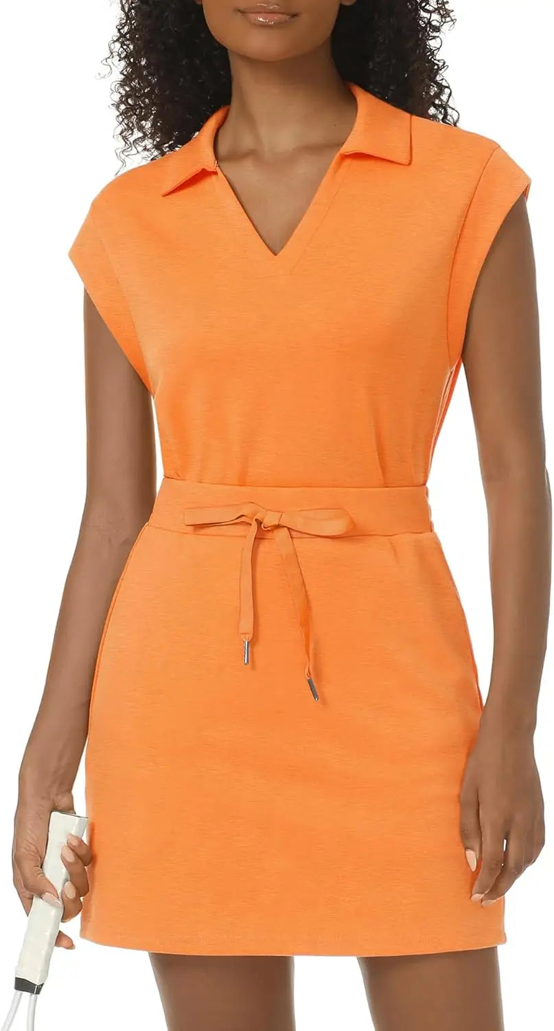 Womens Two Piece Skirt Sets Tennis Outfits Casual Cap Sleeve Lapel Shirt Summer Athletic Sport Short Skort Set