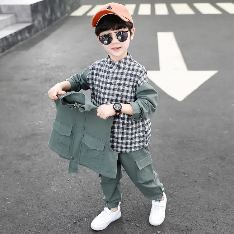 Coat Set Clothing for Boys Children's Junior Boys' Autumn Winter Top Bottom Korean 2025 4 Years 3 Year Old Boy Clothes Kids Suit