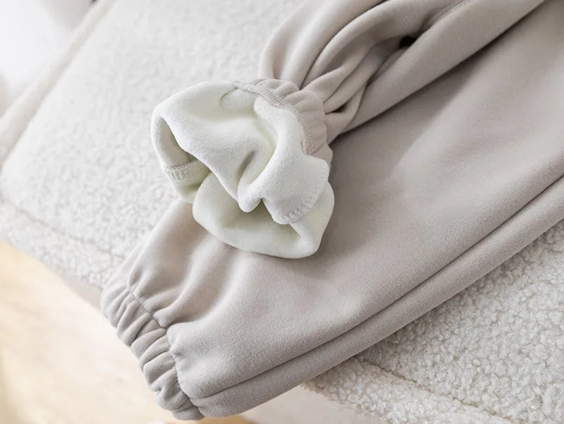 IYEAL Children's Baby Clothing Sets Winter Fleece Casual 2 PCS Kids Sets Sport Suit for Baby Girls Boys Clothes Coat+Pants 1-6 Y