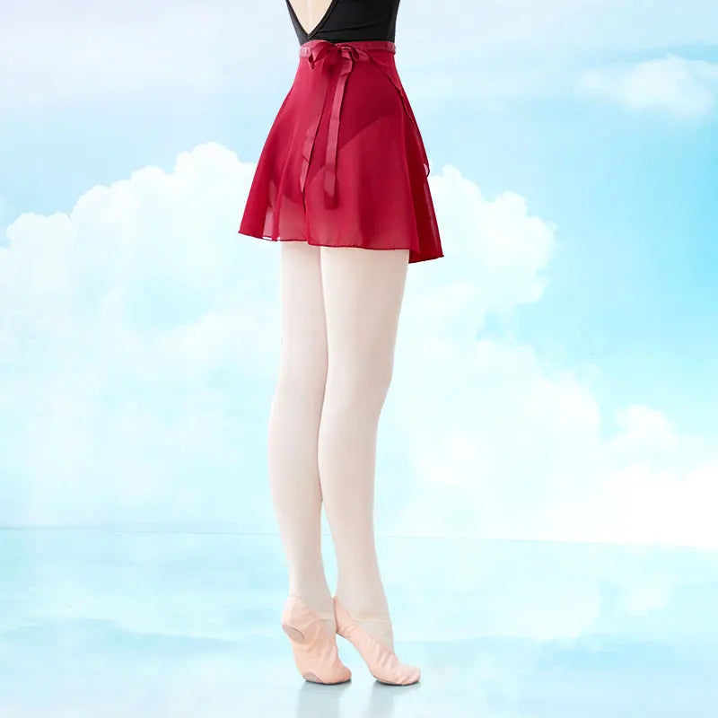 Women Ballet Skirt Black Chiffon Dance Skirt Girls Dance Wrap Skirt Semi-opaque Skirt Dance Skirt Ballerina Skirt Adjustable Tie