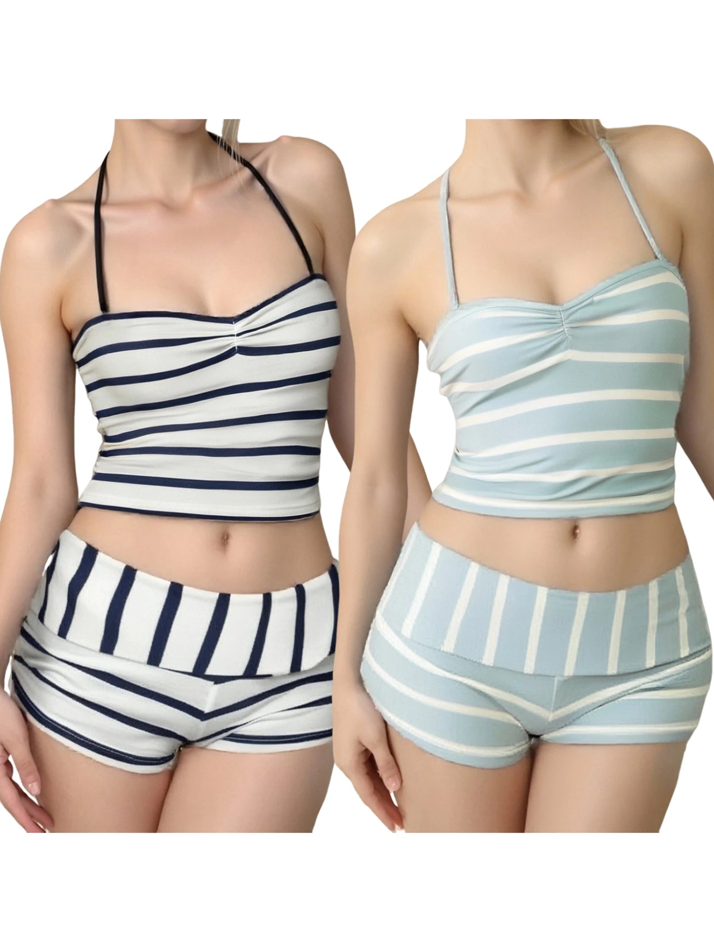 Women s 2 Piece Pajama Set with Floral Print Cami Top and Elastic Waist Shorts for Cozy Loungewear and Sleepwear