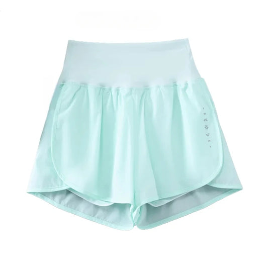 Women Yoga Shorts High Waist Double Layer Running Gym Shorts With Pocket Summer Sportswear Fitness Clothes Jogger Short New