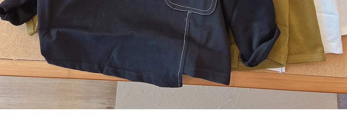 Autumn Boys Long-sleeved T-shirt Spring and Autumn 2023 New Children's Solid Color Irregular Bottoming Shirt Baby Inner Tops