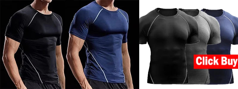 Men Bodybuilding Sport T-shirt Quick Dry Running Shirt Long Sleeve Compression Top Gym T Shirt Men Fitness Tight Rashgard