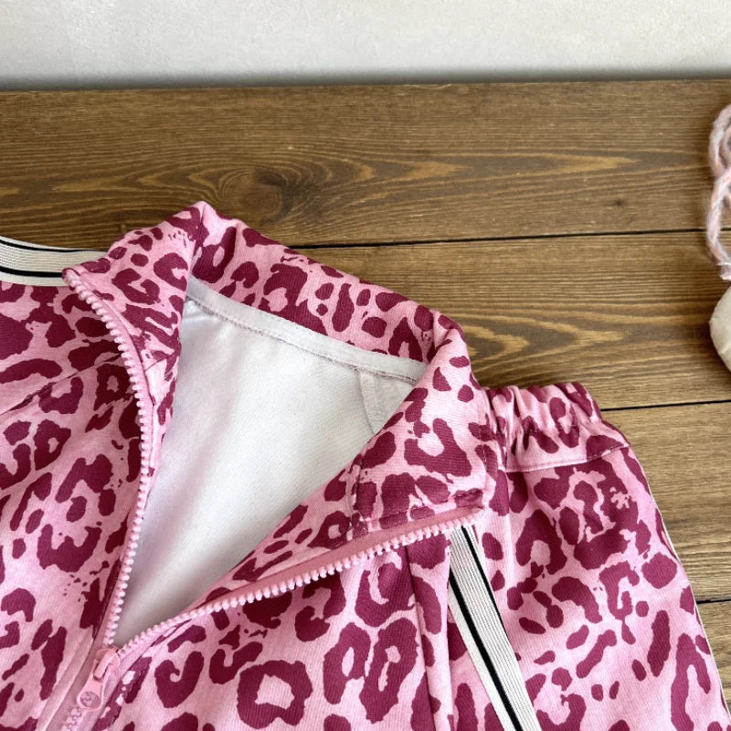 Autumn Girls Sets Children's Warm Suit Kids Zipped Long-Sleeved Coat Trousers 2Pcs New Boys Fashion Outfit Baby Casual Clothes