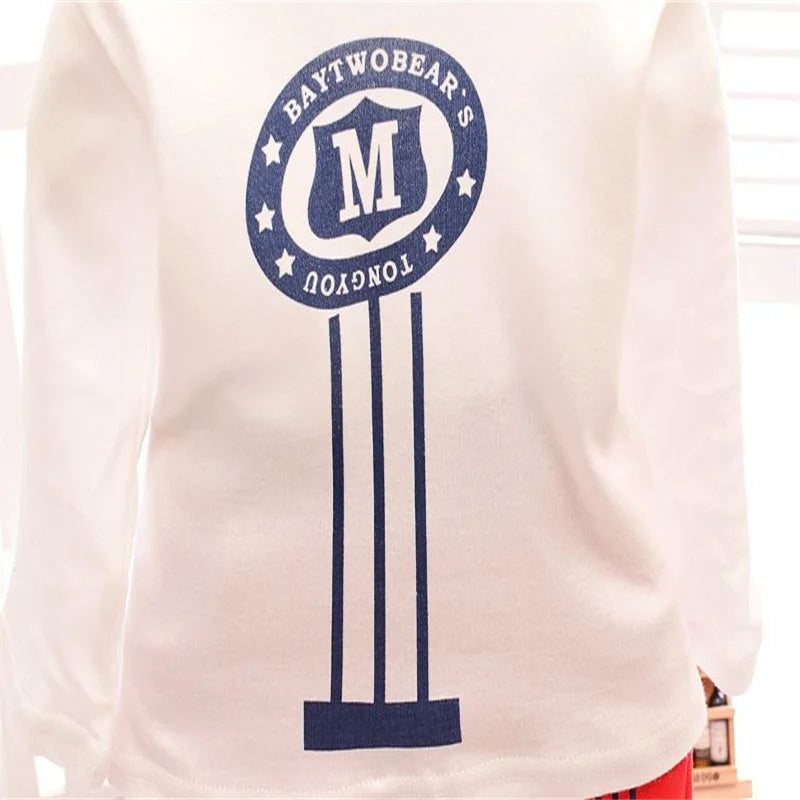 Autumn Toddler Boy Loose Set Digital Printed Coat+T-shirt+Casual Sports Pants 3-Piece Set