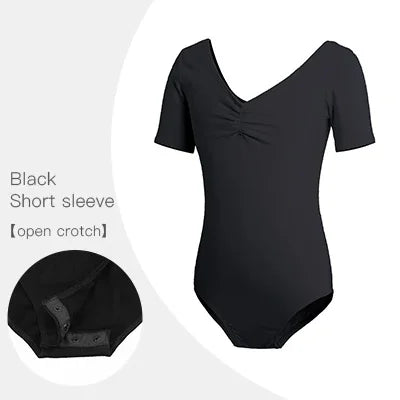 Girls Ballet Leotards Professional Gymnastics Leotard Dance Bodysuits Cotton Dance Leotards Long Sleeve Bodysuit for Dancing