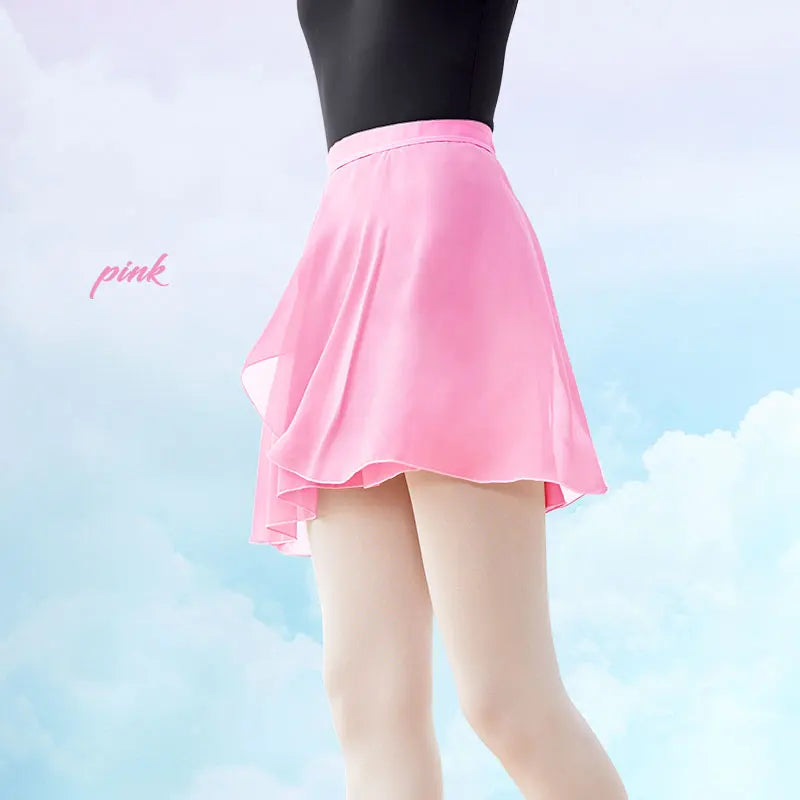 Women Ballet Skirt Black Chiffon Dance Skirt Girls Dance Wrap Skirt Semi-opaque Skirt Dance Skirt Ballerina Skirt Adjustable Tie