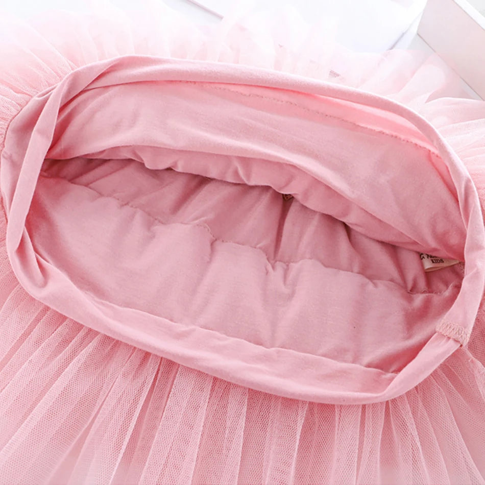 Girls 6-Layer Tulle Skirt Layered Tutu Skirt with Elastic Waist for Casual Party Wear Childrens Fashion Kids Girl Summer Dress