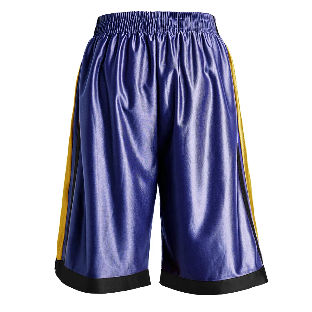 4-piece men's casual striped basketball shorts summer basketball running fitness quick drying shorts