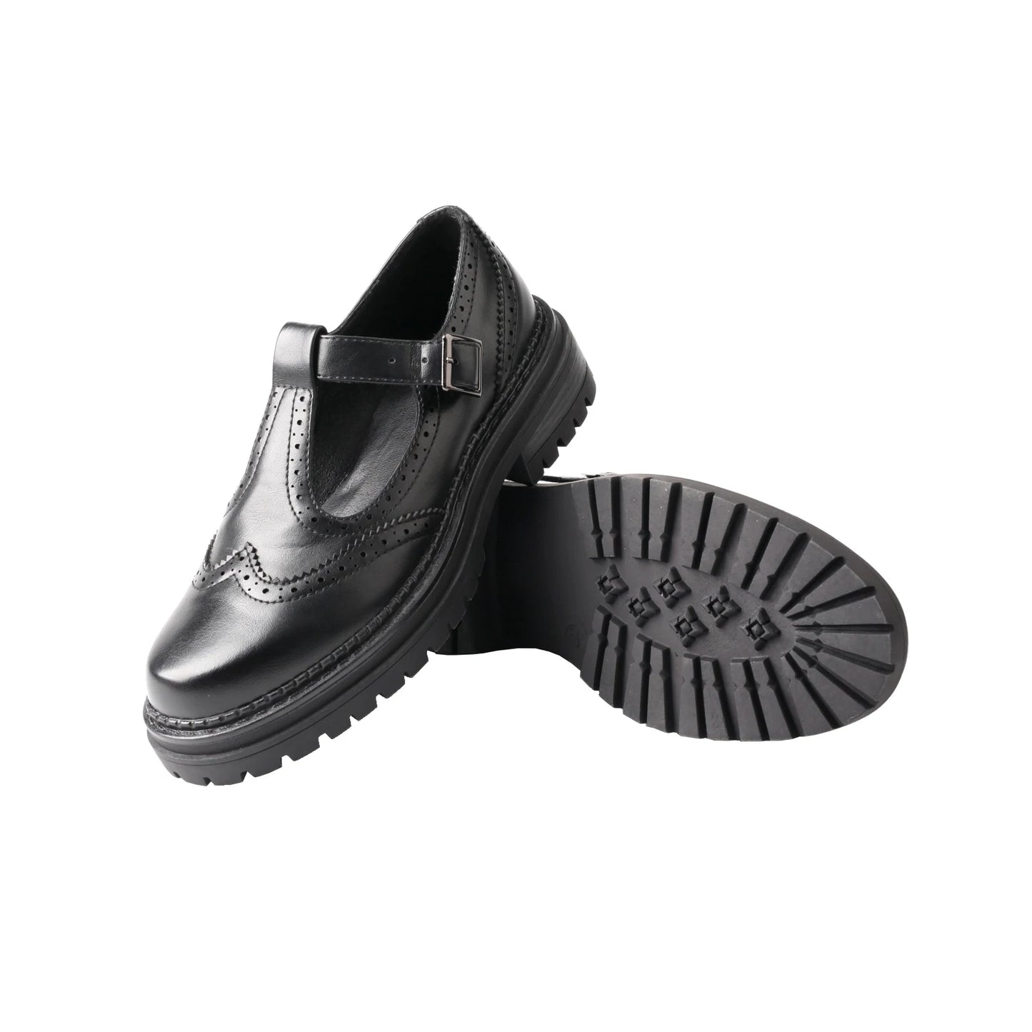 TMA EYES Versatile Retro Flat Women's Leather Shoes Breathable Summer Style Simple Design Powder Brushed Fashion Footwear