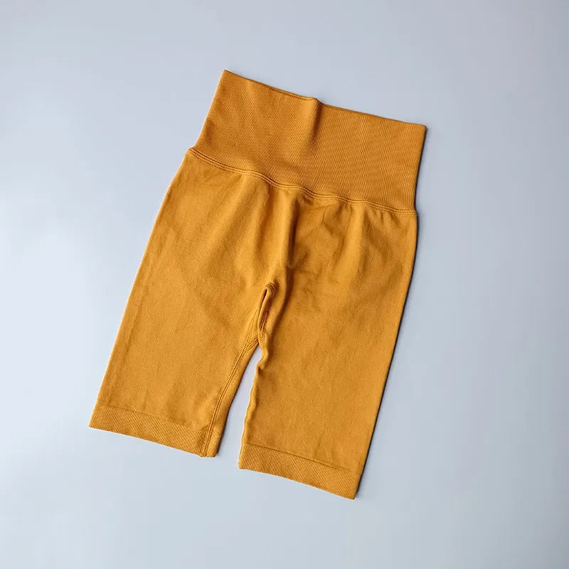 Summer Women's Yoga Shorts High Waist Fitness Workout Shorts  Sexy Booty Sport Shorts Soft Gym Shorts Running Cycling Shorts